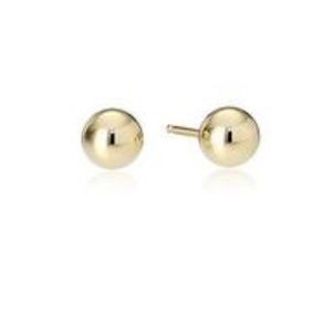 14k yellow gold ball STUD earrings